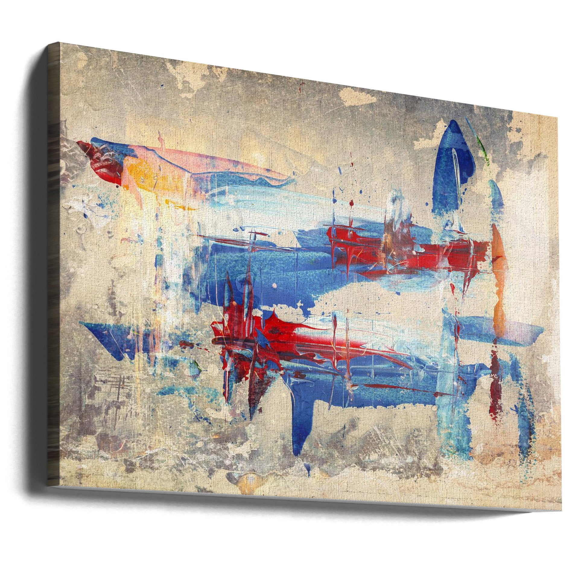 Abstract Paint Art by Rafal Kulik | Colorful Brush Strokes, Large Canvas Wall Art Print | Artsy Earth