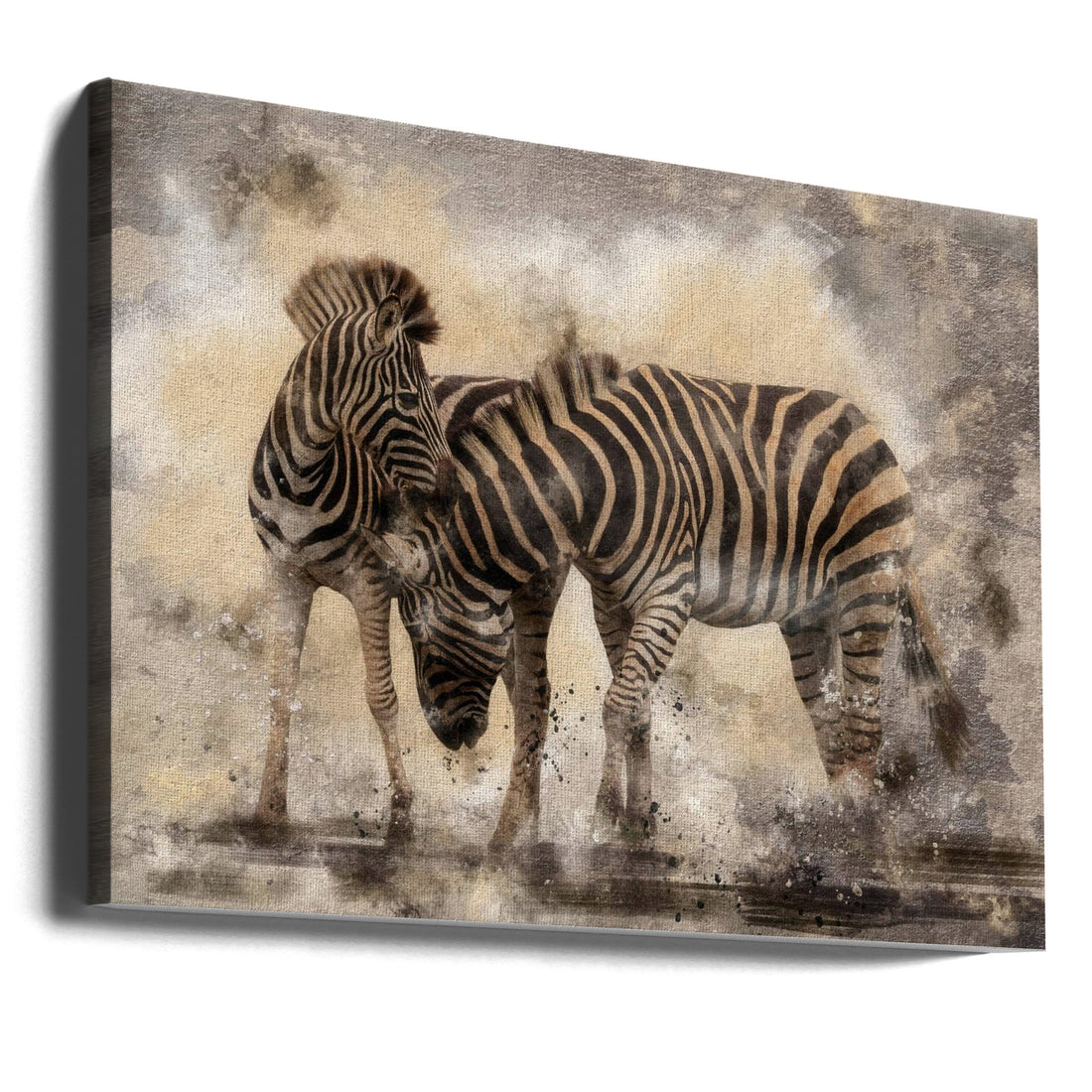 Wild Zebra Stripes by Charlaine Gerber | African Wildlife Nature, Large Canvas Wall Art Print | Artsy Earth