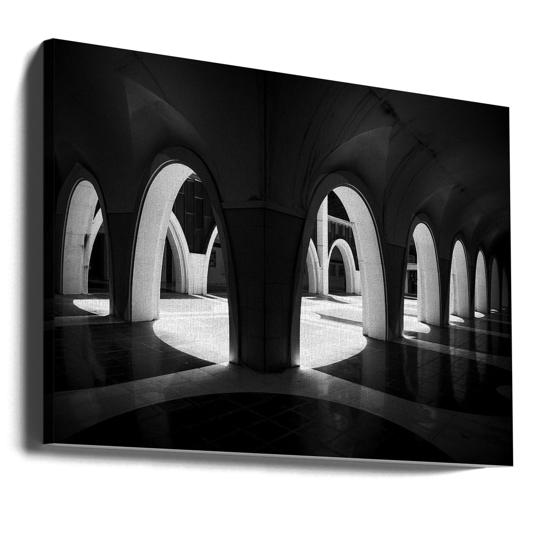 Meritxell Cloister by Adolfo Urrutia | Historic Architecture Arches, Large Canvas Wall Art Print | Artsy Earth