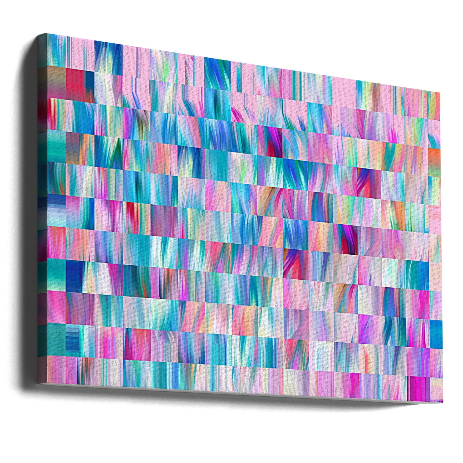 Colorful Modern Squares by Bilge Paksoylu | Abstract Geometric Pattern, Large Canvas Wall Art Print | Artsy Earth