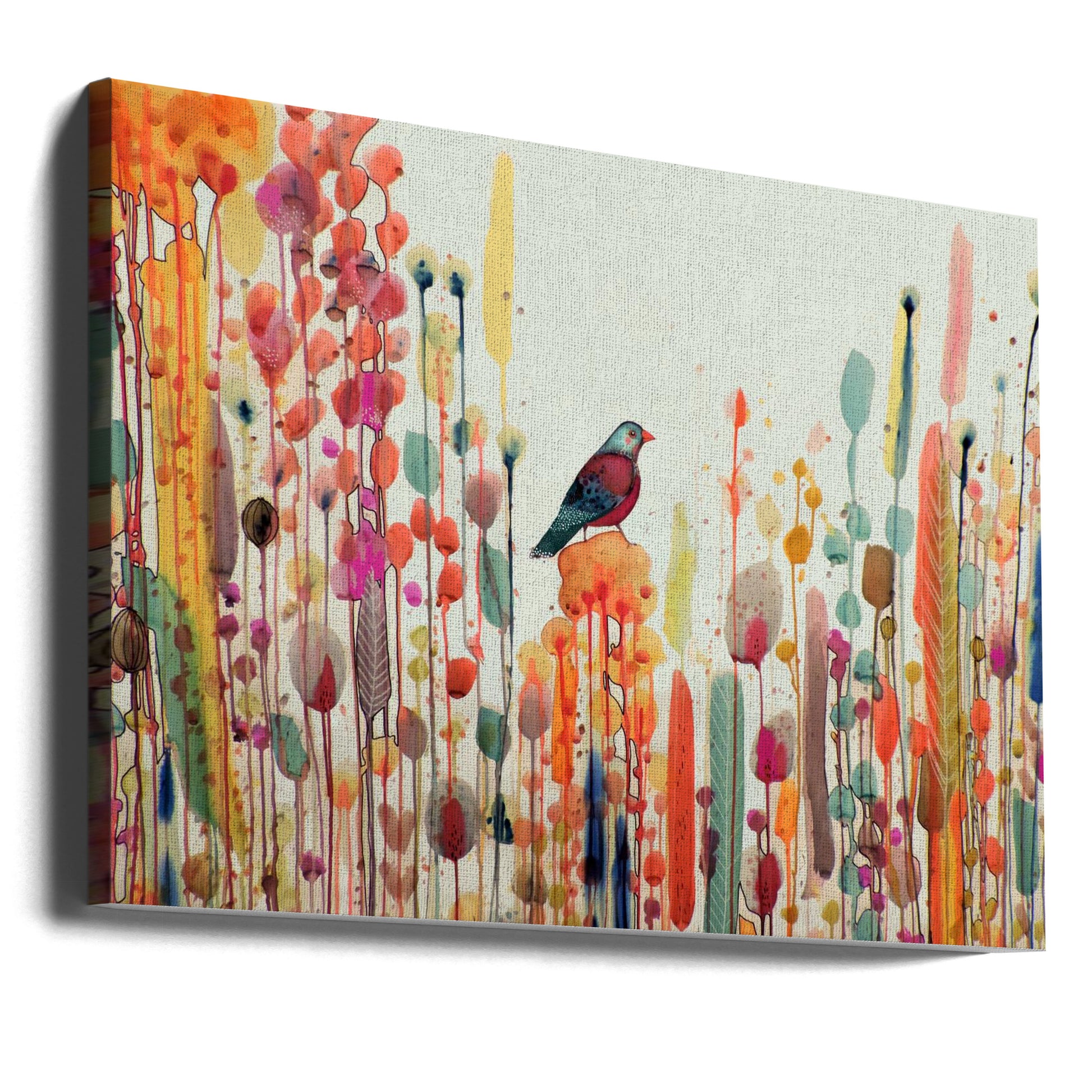 Joie De Vivre by Sylvie Demers | Colorful Abstract Watercolor, Large Canvas Wall Art Print | Artsy Earth