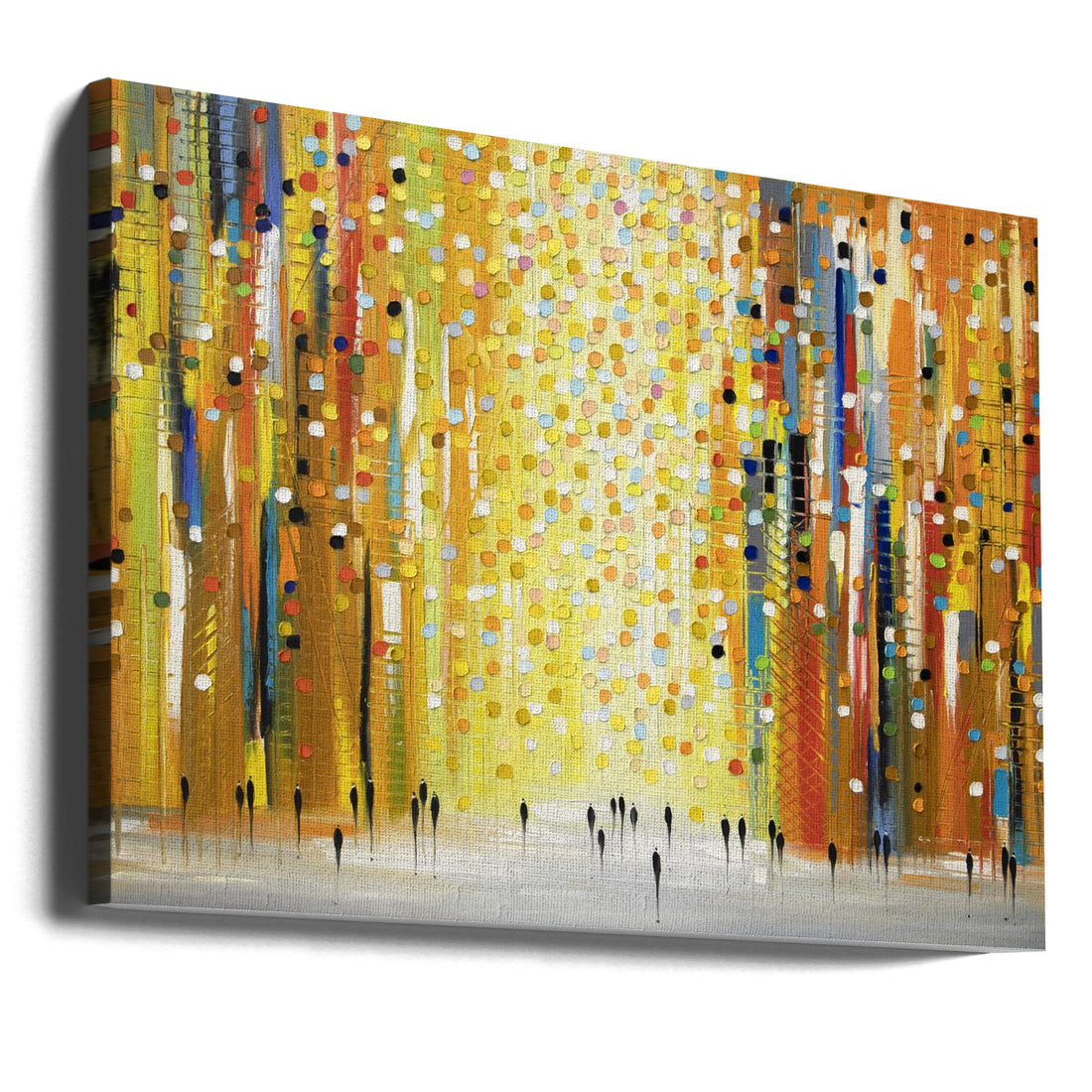 Sunset Lights by Ekaterina Ermilkina | Urban Cityscape Painting, Large Canvas Wall Art Print | Artsy Earth