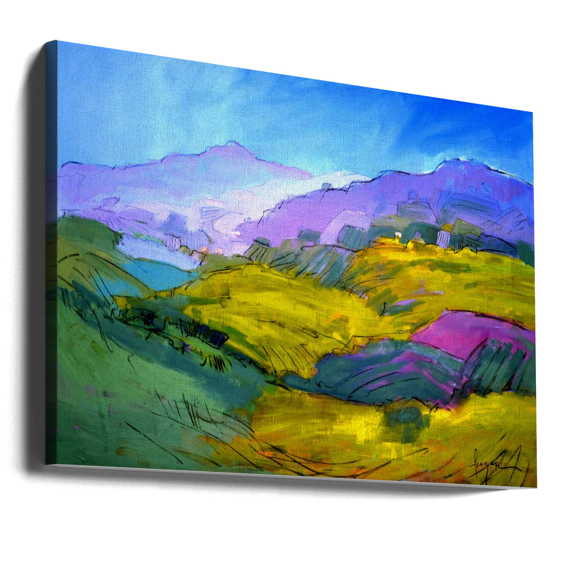 Peaceful Wanderings by Dorothy Fagan | Abstract Landscape Painting, Large Canvas Wall Art Print | Artsy Earth