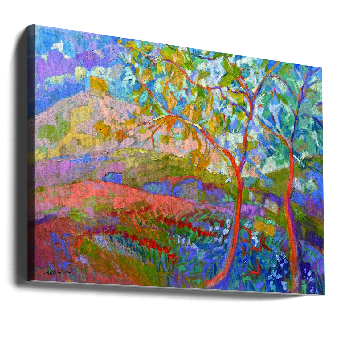 Abstract Landscape by Dorothy Fagan | Colorful Painted Surface, Large Canvas Wall Art Print | Artsy Earth