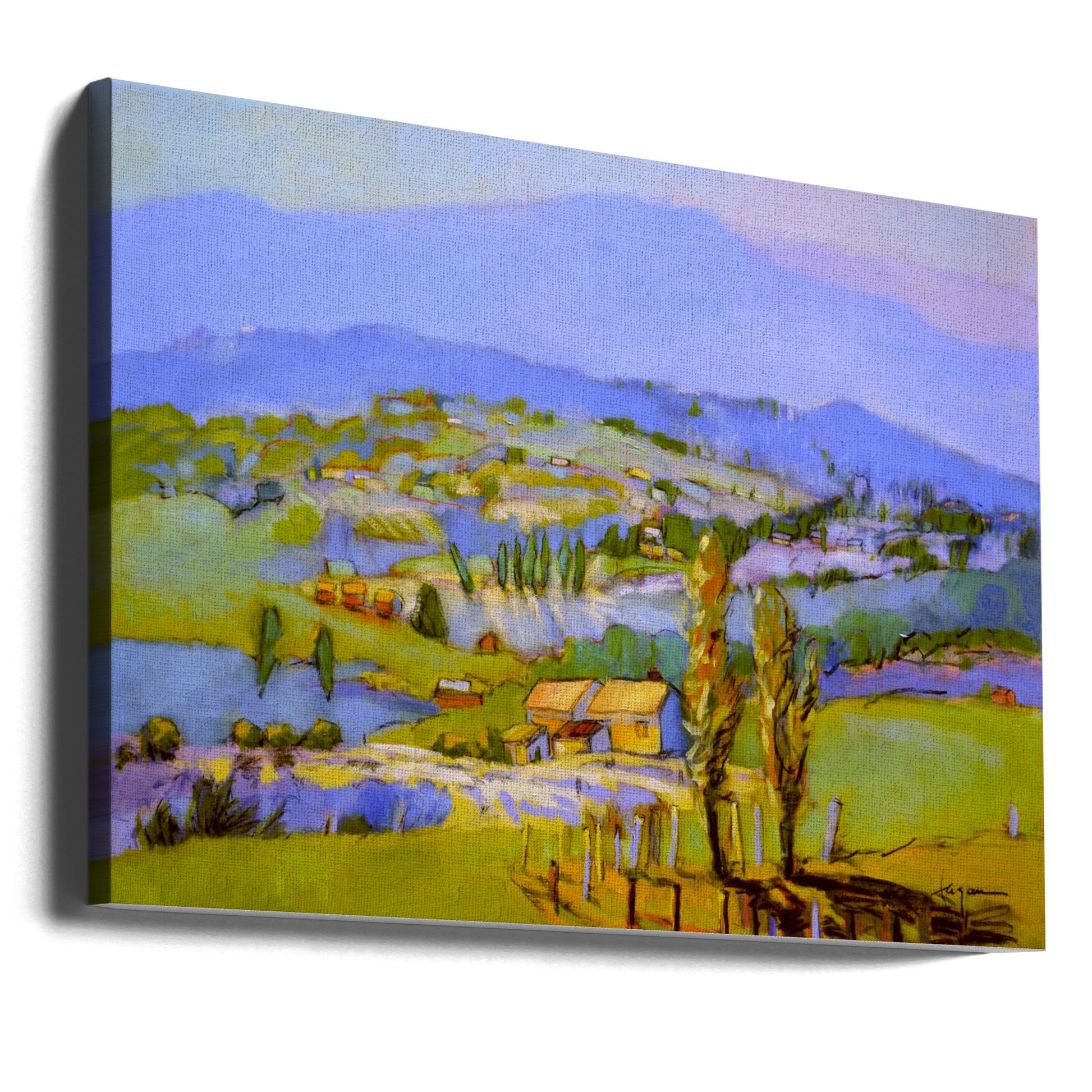 Provence Fields by Dorothy Fagan | Abstract Landscape Painting, Large Canvas Wall Art Print | Artsy Earth