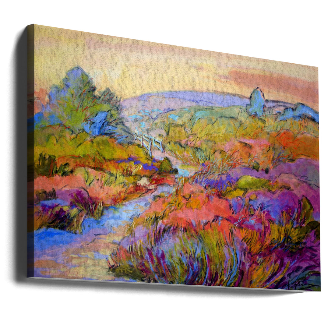 Abstract Meadow by Dorothy Fagan | Textured Landscape Painting, Large Canvas Wall Art Print | Artsy Earth