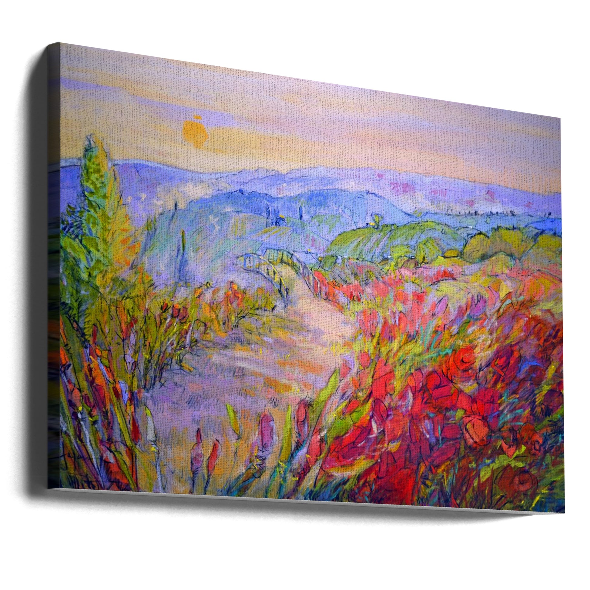 Abstract Meadow by Dorothy Fagan | Textured Landscape Painting, Large Canvas Wall Art Print | Artsy Earth