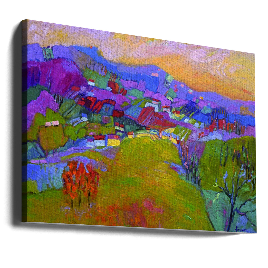 Patchwork Steps by Dorothy Fagan | Abstract Landscape Painting, Large Canvas Wall Art Print | Artsy Earth