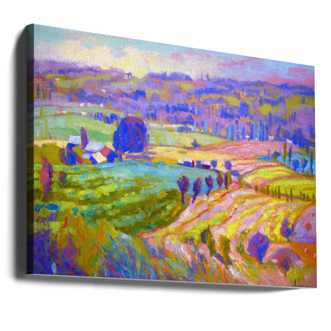 Abstract Fields by Dorothy Fagan | Textured Landscape Painting, Large Canvas Wall Art Print | Artsy Earth