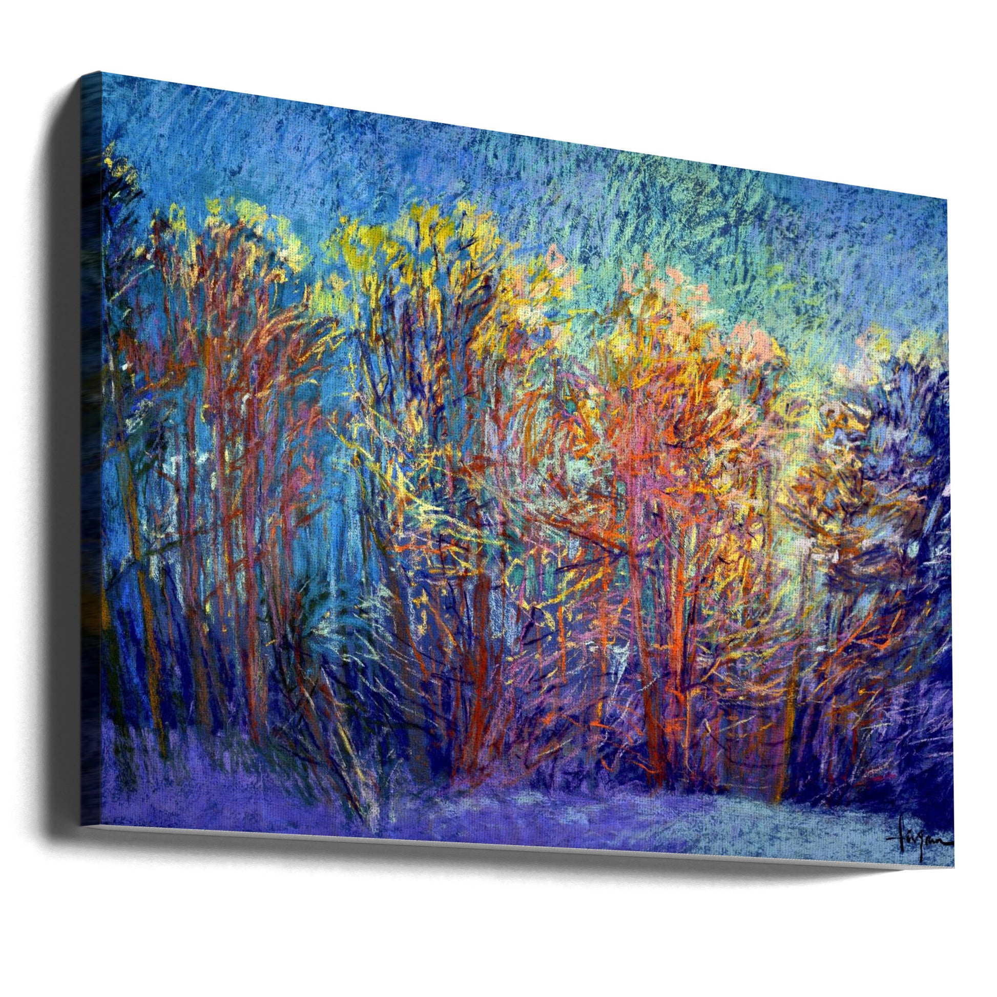 Sparkly Woods by Dorothy Fagan | Abstract Forest Landscape, Large Canvas Wall Art Print | Artsy Earth