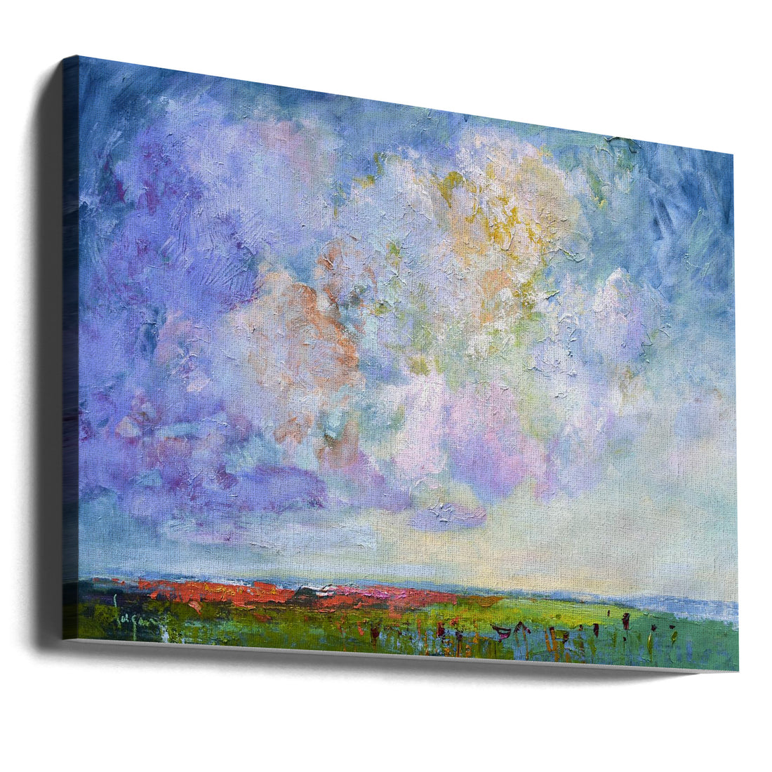 Poppies in Field by Dorothy Fagan | Abstract Landscape Painting, Large Canvas Wall Art Print | Artsy Earth