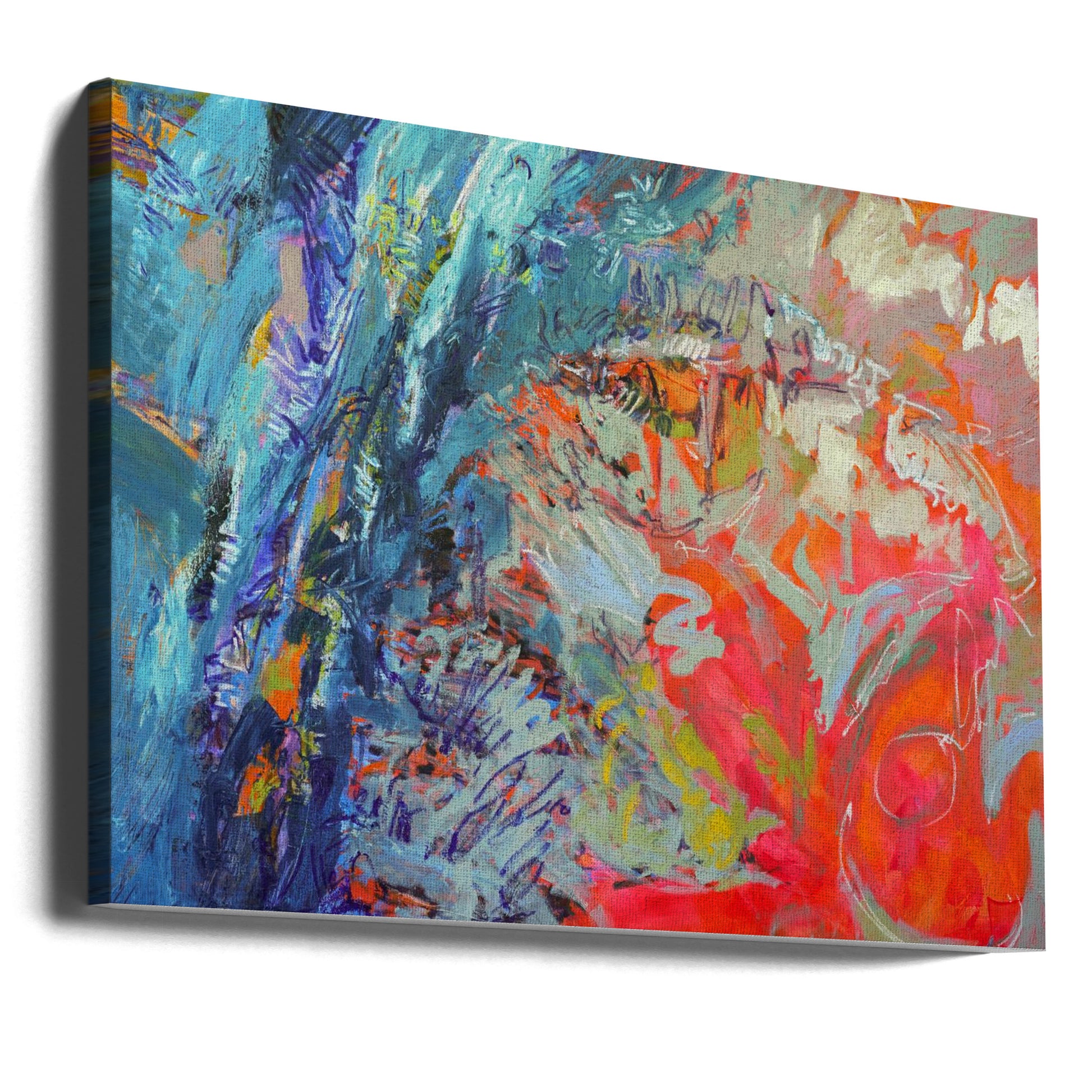 Abstract Paint Strokes by Dorothy Fagan | Colorful Textured Surface, Large Canvas Wall Art Print | Artsy Earth