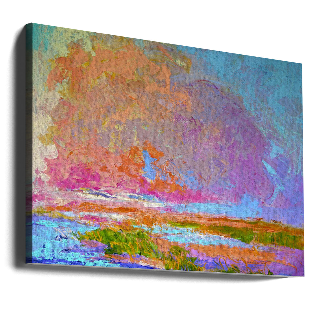 Colors In the Sky by Dorothy Fagan | Abstract Painted Clouds, Large Canvas Wall Art Print | Artsy Earth