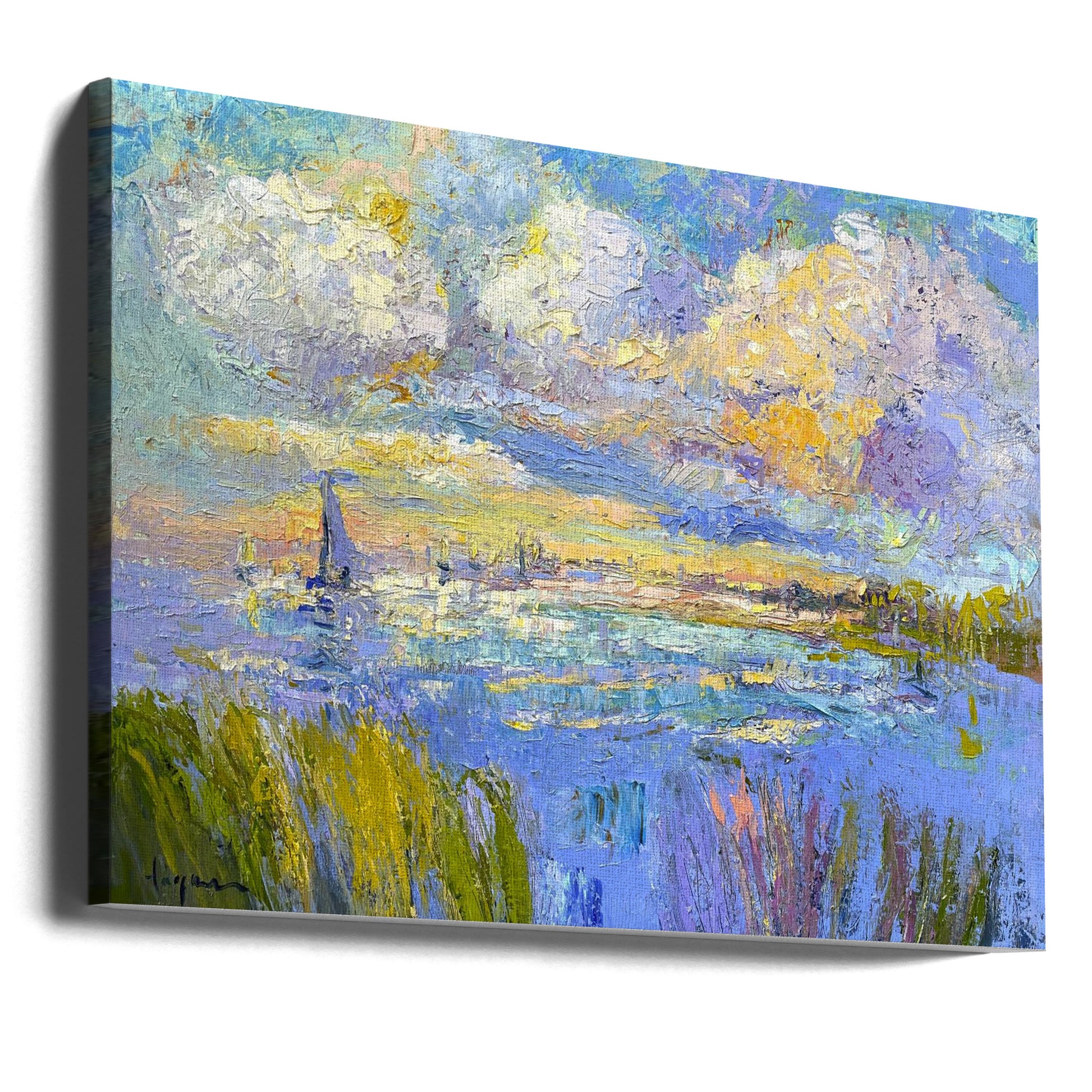 Shimmering Afternoon by Dorothy Fagan | Abstract Textured Painting, Large Canvas Wall Art Print | Artsy Earth