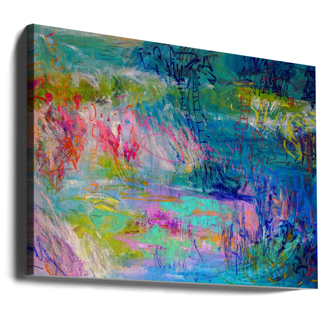 Floating On a Dream by Dorothy Fagan | Abstract Textured Painting, Large Canvas Wall Art Print | Artsy Earth