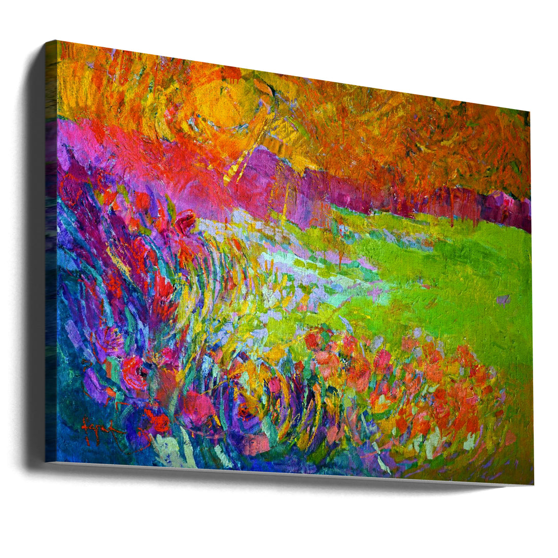 Abstract Texture Art by Dorothy Fagan | Colorful Brush Strokes, Large Canvas Wall Art Print | Artsy Earth