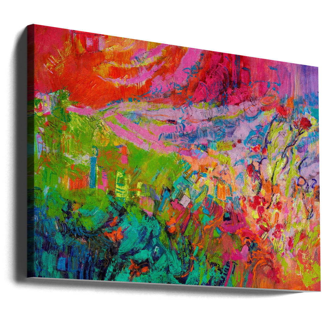 Abstract Texture Art by Dorothy Fagan | Colorful Brush Strokes, Large Canvas Wall Art Print | Artsy Earth