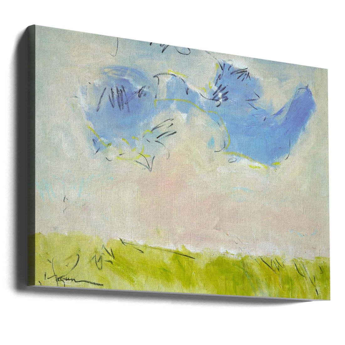 Abstract Cloud by Dorothy Fagan | Textured Abstract Painting, Large Canvas Wall Art Print | Artsy Earth