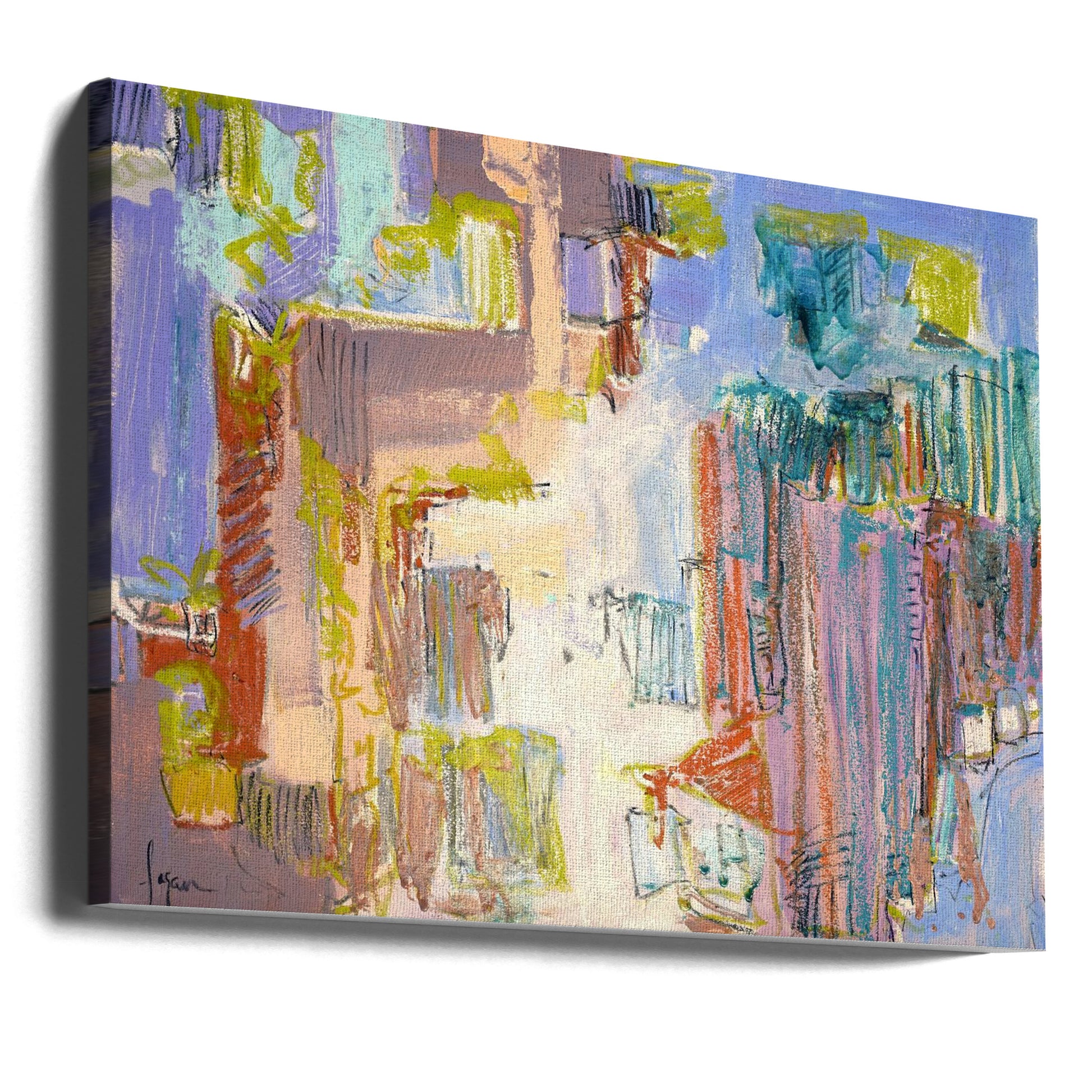 Abstract Texture Art by Dorothy Fagan | Colorful Brush Strokes, Large Canvas Wall Art Print | Artsy Earth