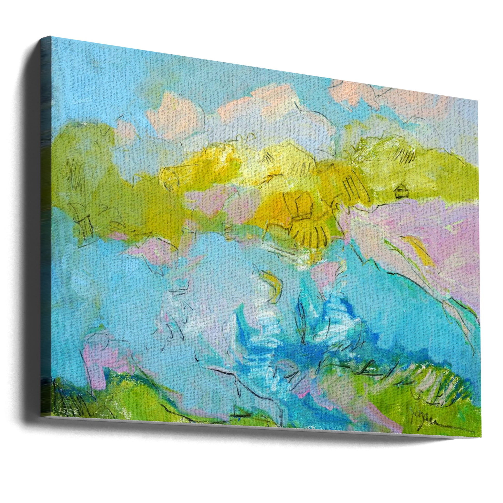 Learning to Fly by Dorothy Fagan | Abstract Colorful Painting, Large Canvas Wall Art Print | Artsy Earth