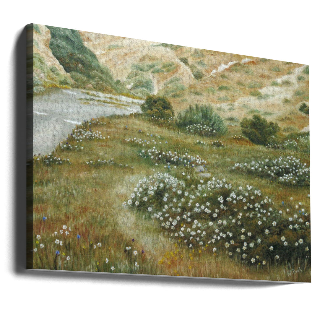 Path of Flowers by Angeles M. Pomata | Floral Landscape Nature, Large Canvas Wall Art Print | Artsy Earth