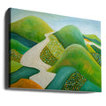 Stilling Hills by Angeles M. Pomata | Green Mountain Landscape, Large Canvas Wall Art Print | Artsy Earth