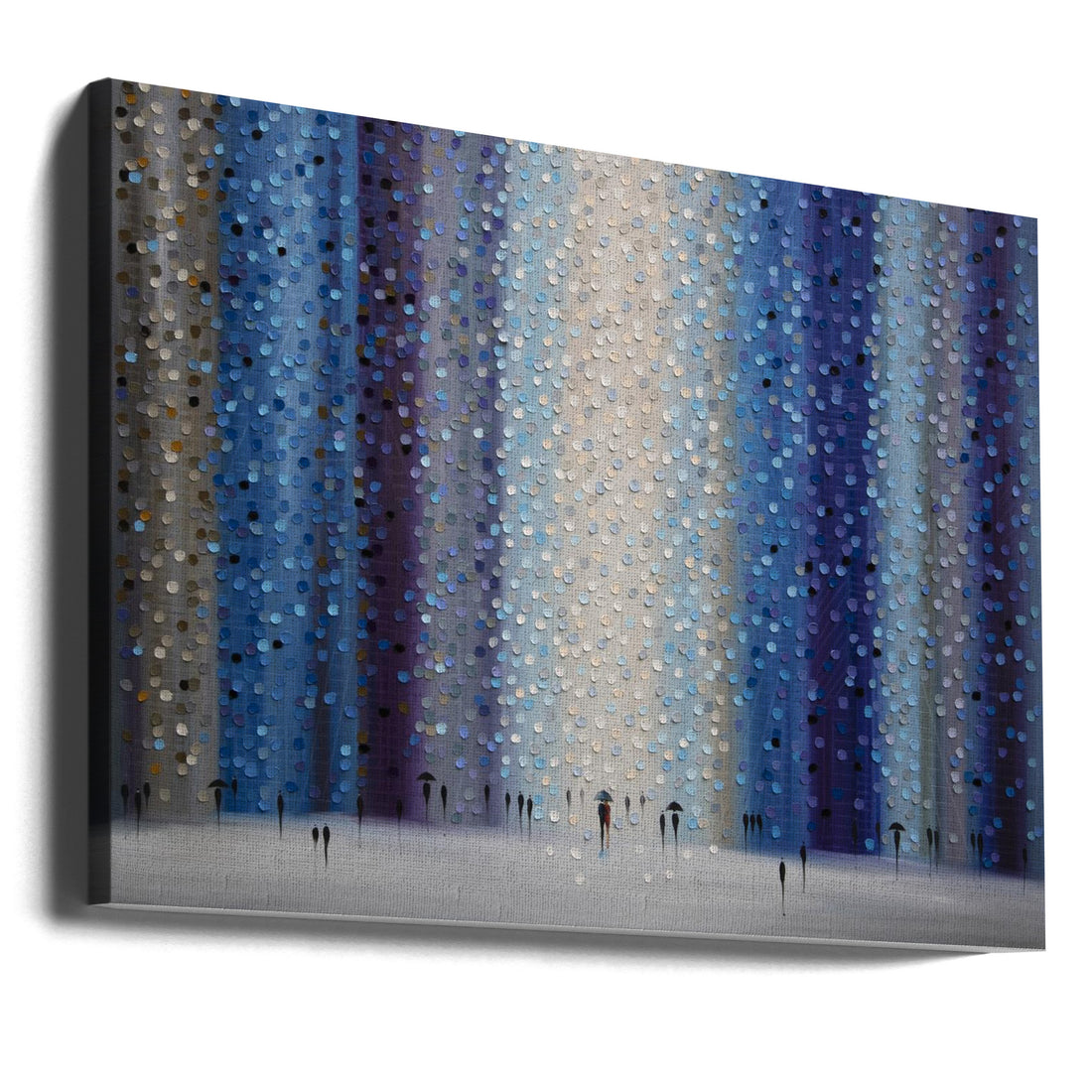 Rainy City for Us by Ekaterina Ermilkina | Urban Rainy Painting, Large Canvas Wall Art Print | Artsy Earth