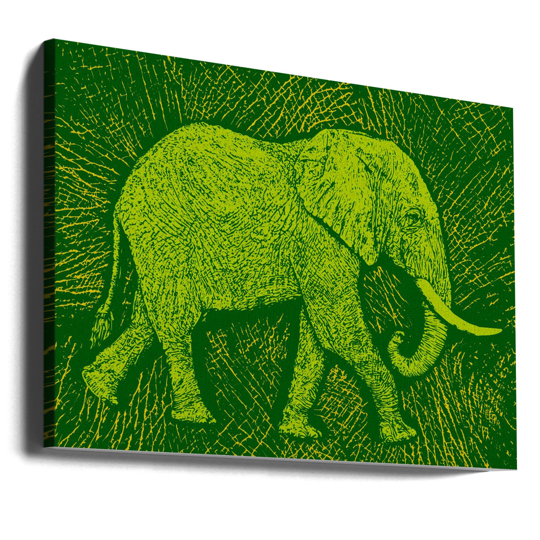 African Elephant Pattern by Carlo Kaminski | Wildlife Texture Design, Large Canvas Wall Art Print | Artsy Earth