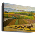 Sunday Promenade by Angeles M. Pomata | Rural Pastoral Landscape, Large Canvas Wall Art Print | Artsy Earth