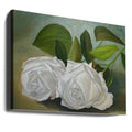 White Roses by Angeles M. Pomata | Romantic Floral Botanical, Large Canvas Wall Art Print | Artsy Earth