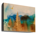 Golden Landscape by Amy Tieman | Abstract Nature Painting, Large Canvas Wall Art Print | Artsy Earth