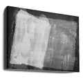 Minimal Abstract Black and White 08 by Amini54 | Dark Textured Surface, Large Canvas Wall Art Print | Artsy Earth