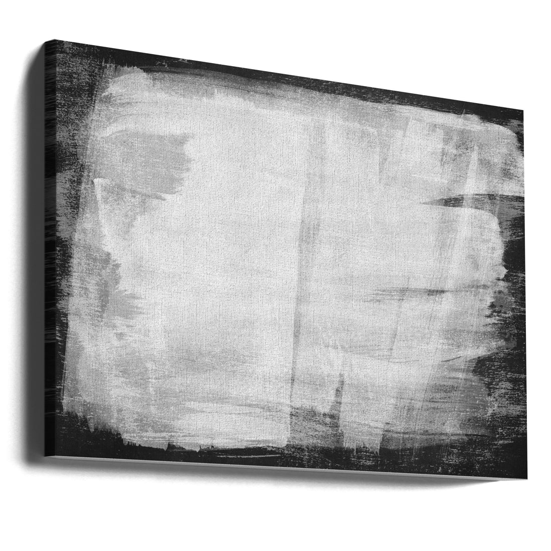 Minimal Abstract Black and White 10 by Amini54 | Abstract Brushstroke Texture, Large Canvas Wall Art Print | Artsy Earth