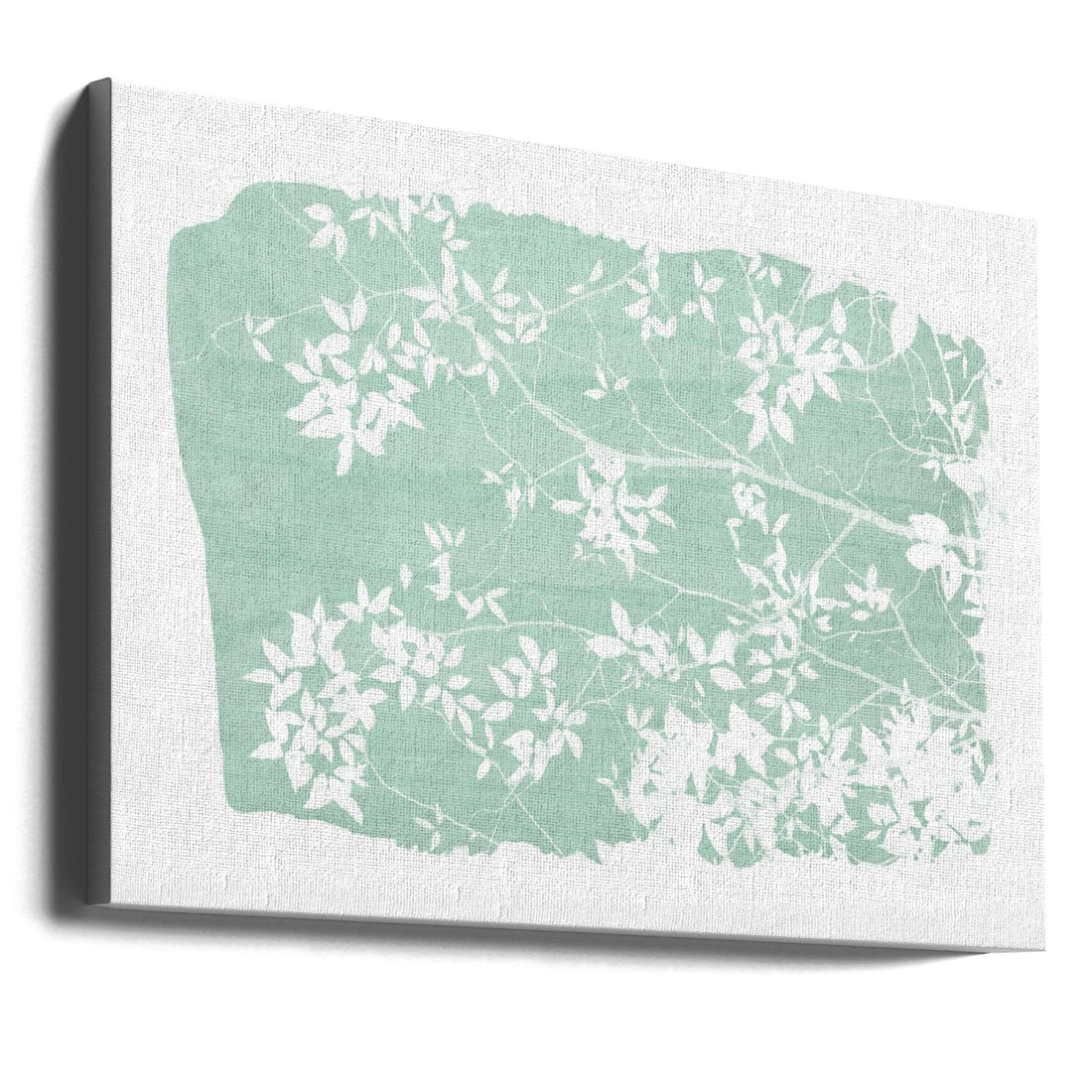 Mint Tree Foliage by Amini54 | Botanical Green Pattern, Large Canvas Wall Art Print | Artsy Earth