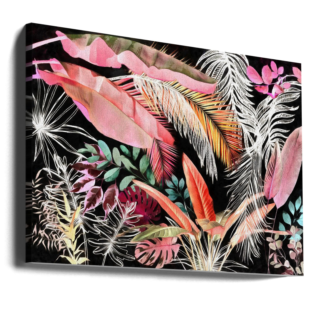 Tropical Foliage by Amini54 | Botanical Jungle Plants, Large Canvas Wall Art Print | Artsy Earth