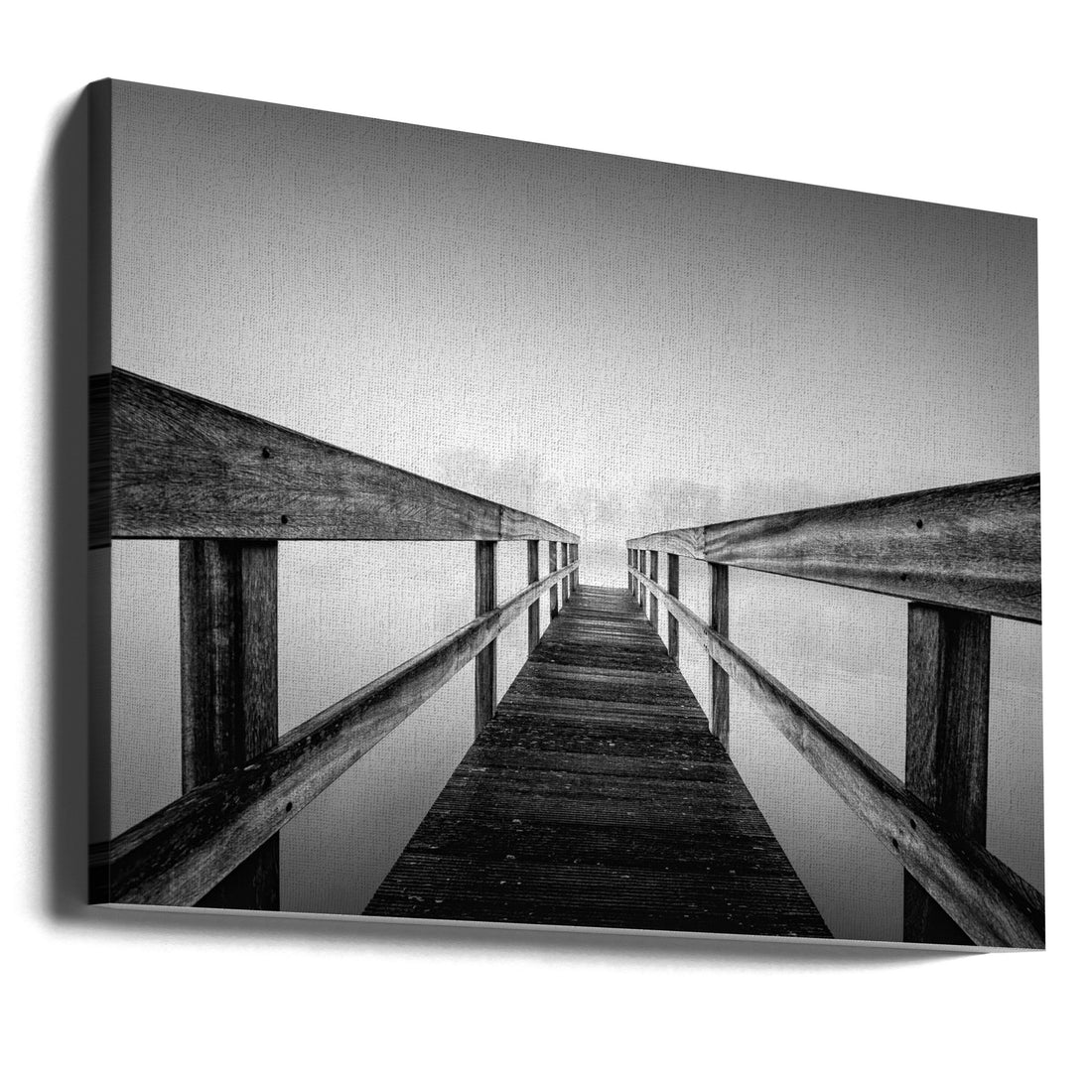 Losing Sight by Christophe Staelens | Tranquil Jetty Reflection, Large Canvas Wall Art Print | Artsy Earth