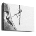 Cat Mantis Eye by Akintunde Durodola | Black And White Animal Drawing, Large Canvas Wall Art Print | Artsy Earth