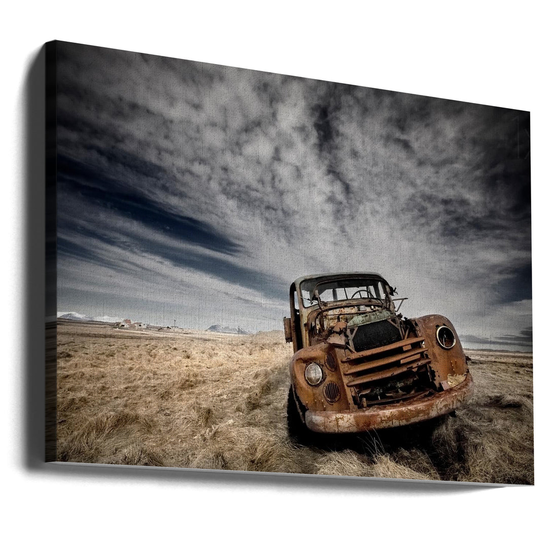 Abandoned Volvo by Bragi Ingibergsson - Brin | Rusty Rural Vehicle, Large Canvas Wall Art Print | Artsy Earth