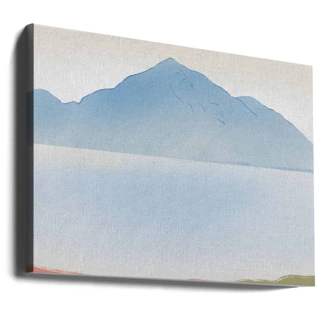 Pale Blue Mountain by Little Dean | Abstract Mountain Landscape, Large Canvas Wall Art Print | Artsy Earth