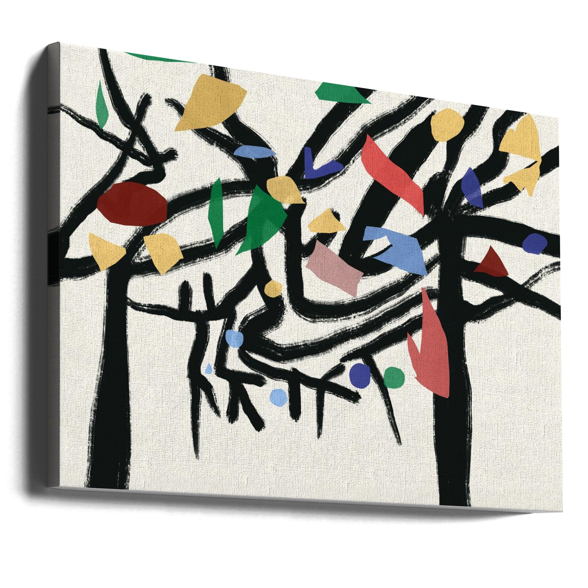 Colors in the forest by Little Dean | Abstract Colorful Pattern, Large Canvas Wall Art Print | Artsy Earth