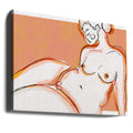 Sensuality Orange by Treechild | Fine Art Nude Illustration, Large Canvas Wall Art Print | Artsy Earth