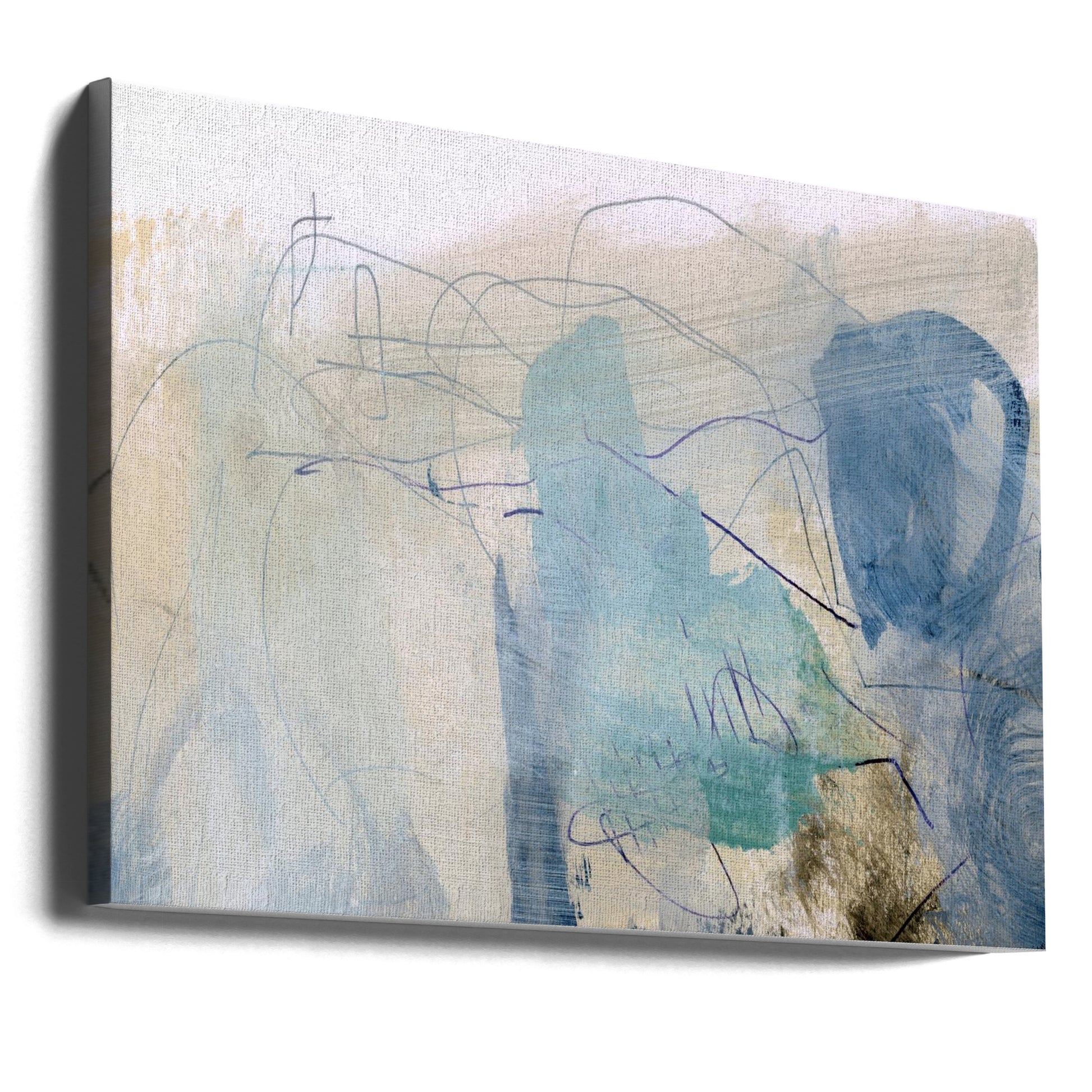 Rockpool by Dan Hobday | Abstract Painted Illustration, Large Canvas Wall Art Print | Artsy Earth