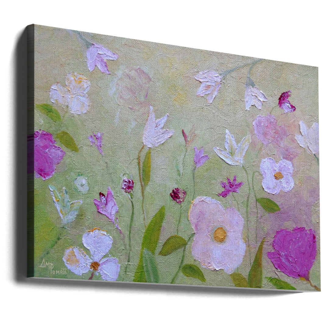 Summer Garden by Angeles M. Pomata | Floral Botanical Painting, Large Canvas Wall Art Print | Artsy Earth