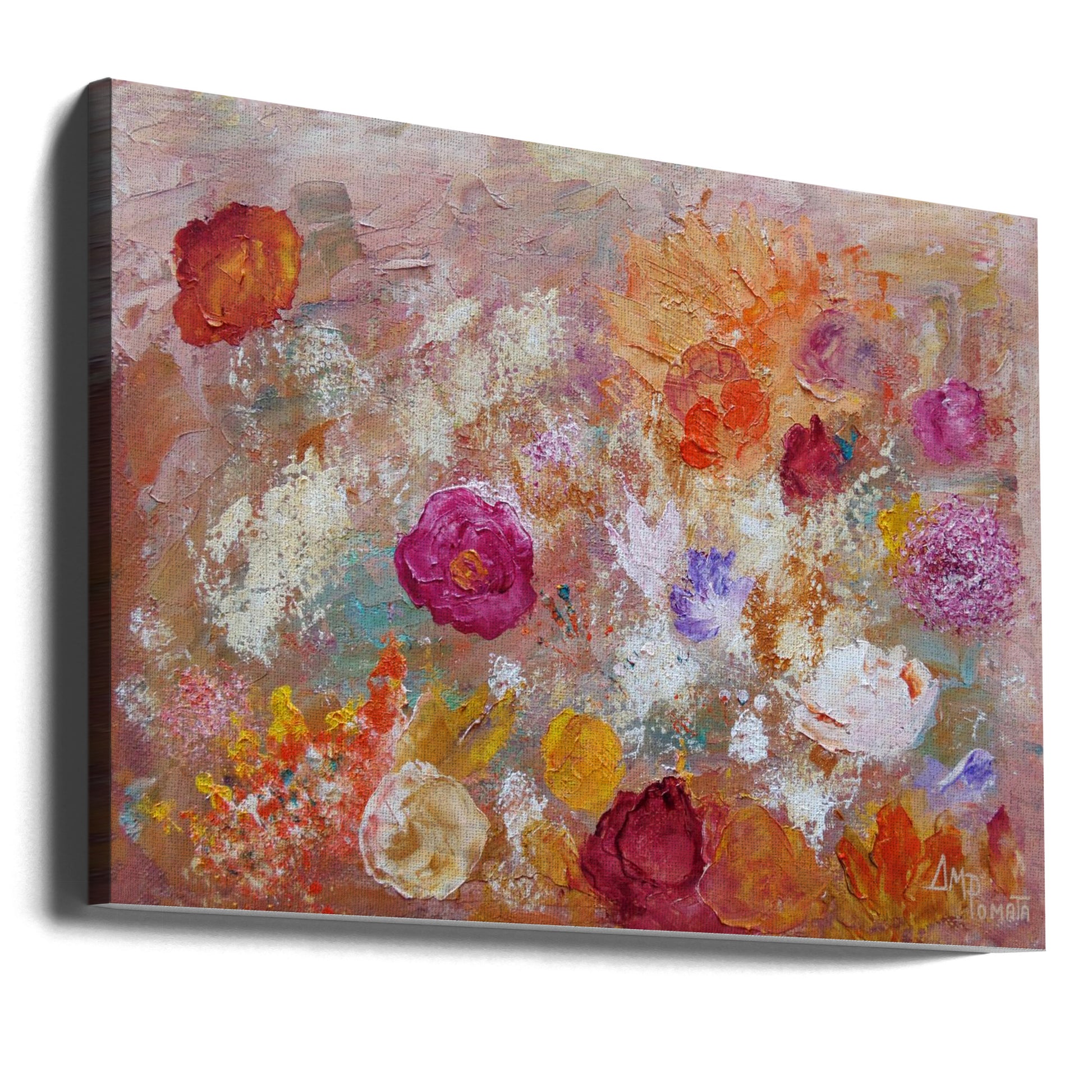 Flower Wall by Angeles M. Pomata | Floral Botanical Painting, Large Canvas Wall Art Print | Artsy Earth