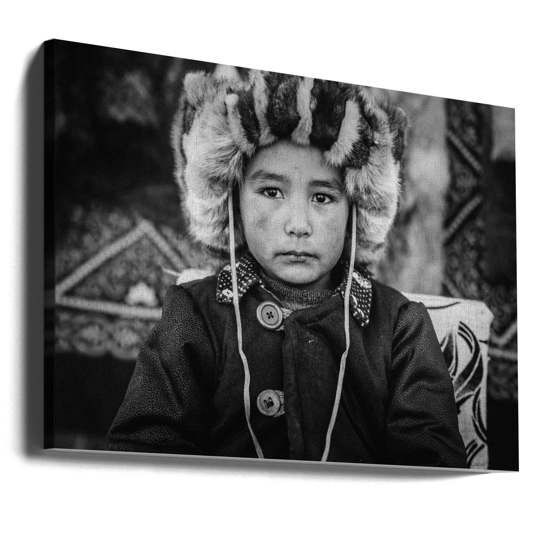 Mongolian Eagle Hunter by Adirek M | Cultural Portrait Children, Large Canvas Wall Art Print | Artsy Earth