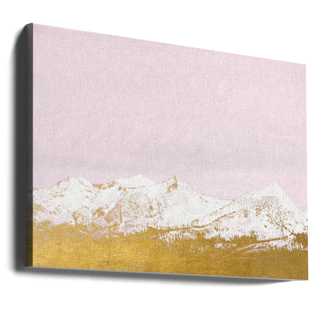 Gold Mountains by Gemma Bardot | Abstract Mountain Landscape, Large Canvas Wall Art Print | Artsy Earth