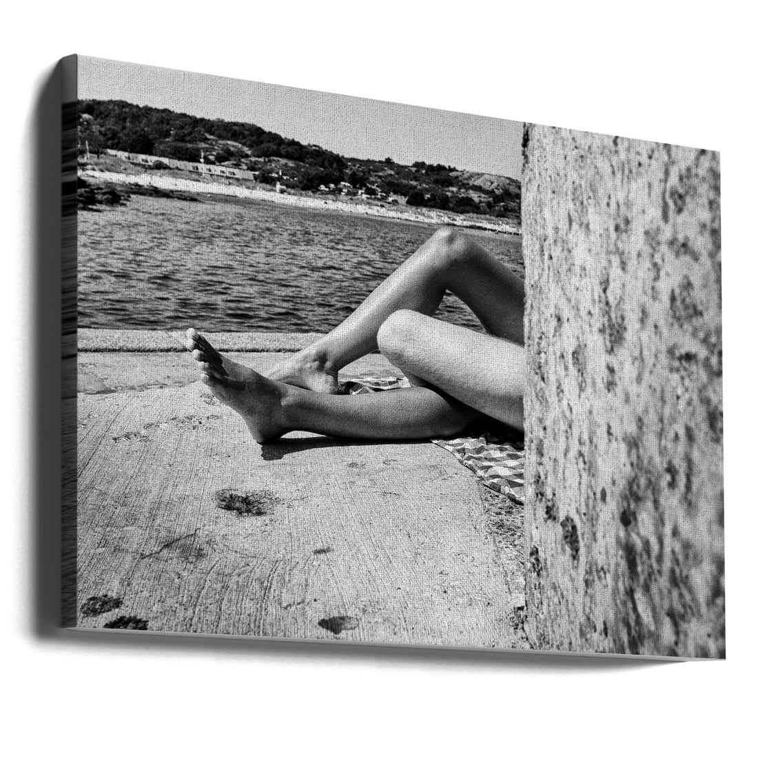 Beach Legs Portrait by Jesper Bjarke Andersen | Relaxing Summer Beach, Large Canvas Wall Art Print | Artsy Earth