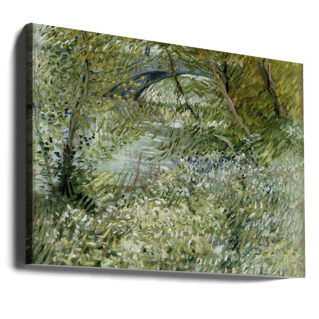 River Bank In Springtime by Vincent Van Gogh | Nature Landscape Painting, Large Canvas Wall Art Print | Artsy Earth