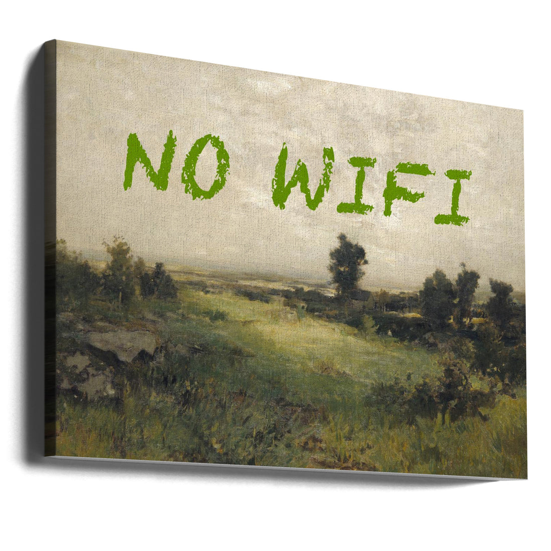 No WiFi Landscape by The Art Concept | Rural Nature Painting, Large Canvas Wall Art Print | Artsy Earth