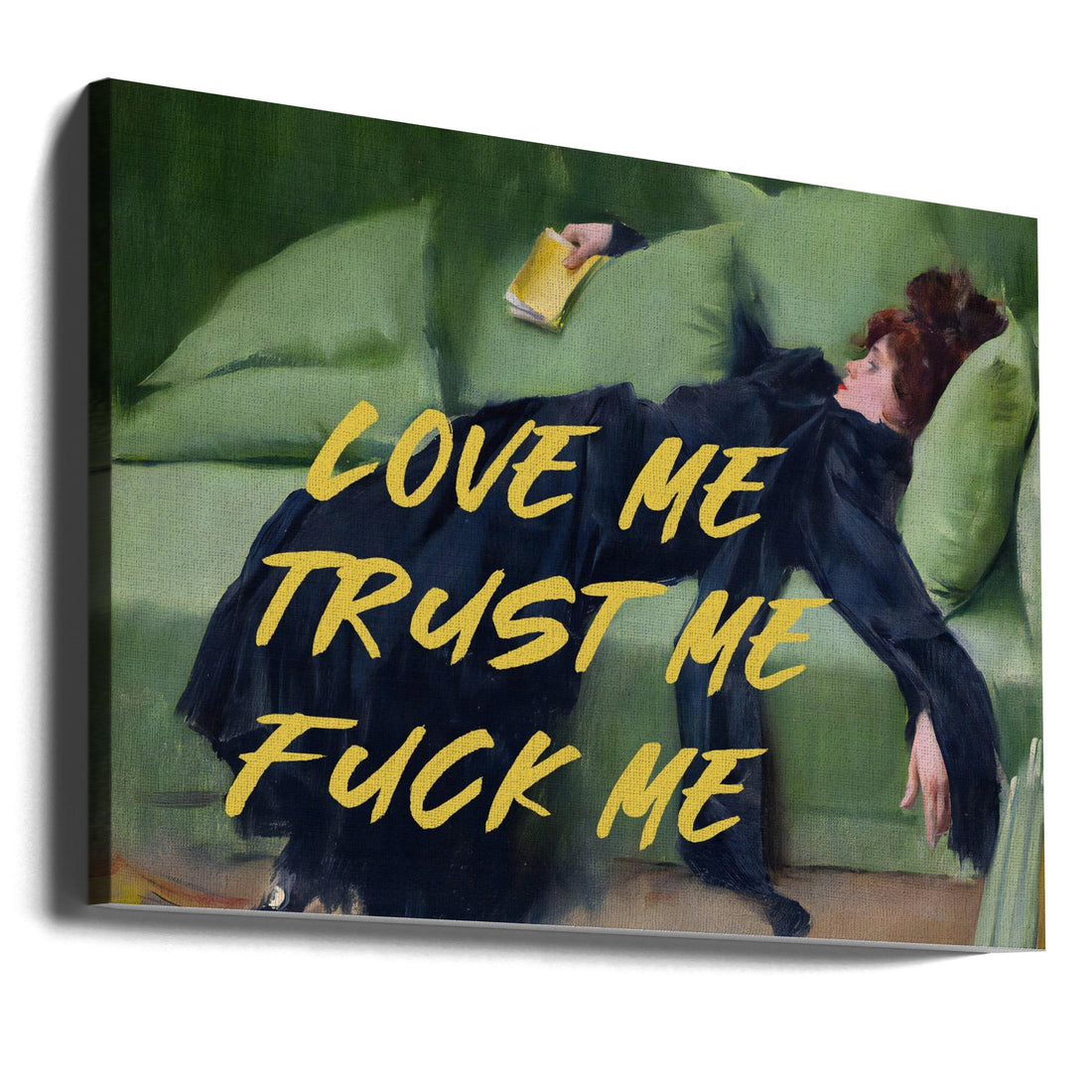 Love Me Trust Me by The Art Concept | Romantic Text Art, Large Canvas Wall Art Print | Artsy Earth